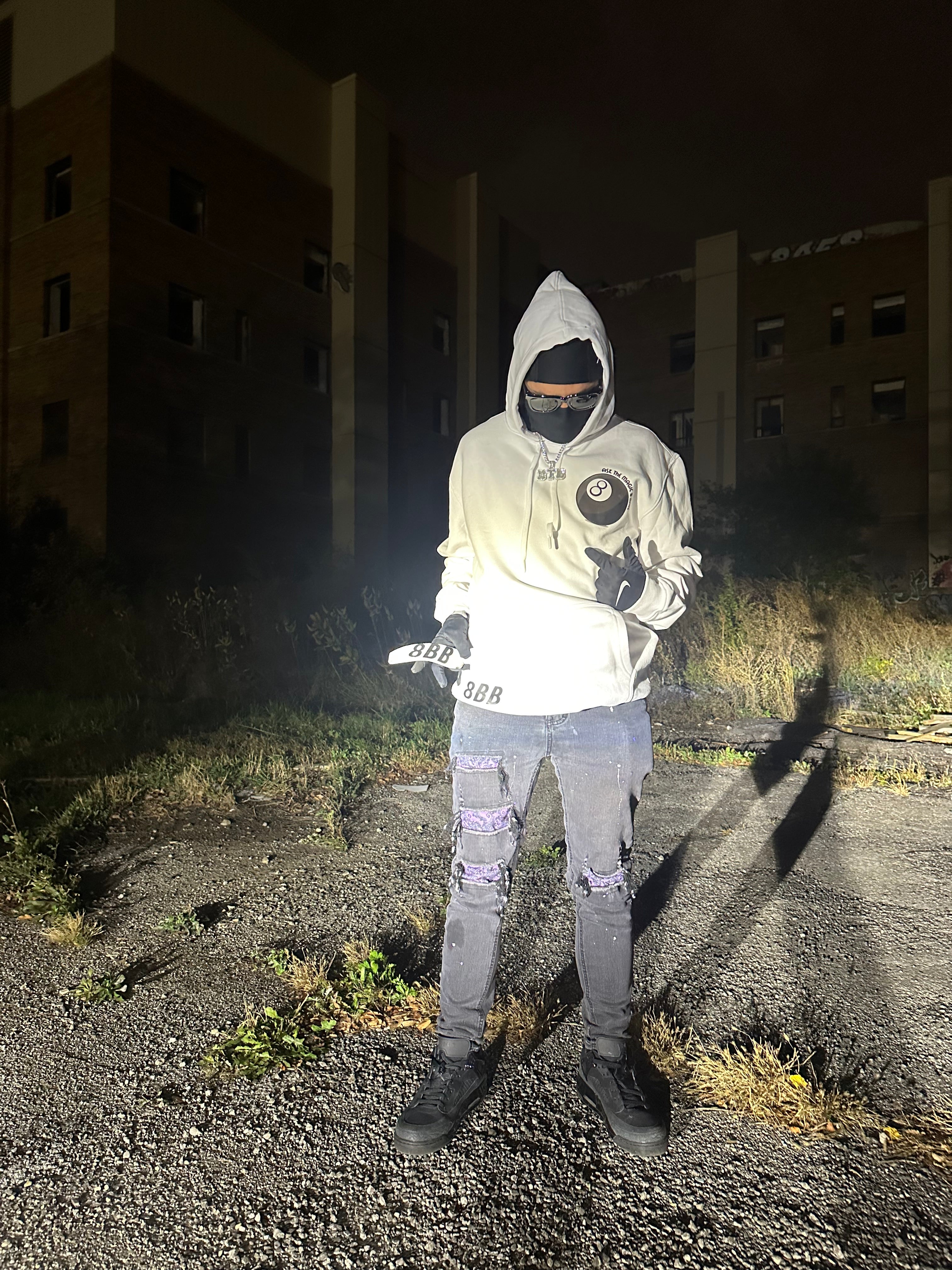 8 BALL BOYZ Hoodie White